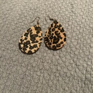 Wild Elegance Leopard Pattern Earrings